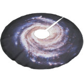 Jupon De Sapin En Polyester Brossé Galaxie de manière laiteuse (Angle)
