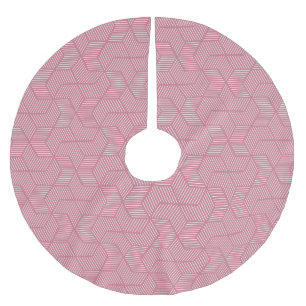 Jupon De Sapin En Polyester Brossé Géométrie de ligne : Texture Vintage moderne