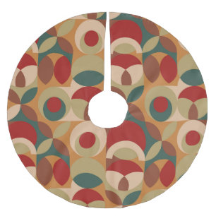Jupon De Sapin En Polyester Brossé Géométrie de style scandinave minimaux