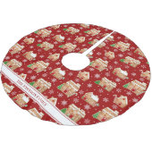 Jupon De Sapin En Polyester Brossé Gingerbread House (Angle)