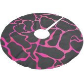Jupon De Sapin En Polyester Brossé Giraffe rose chaude et noire (Angle)