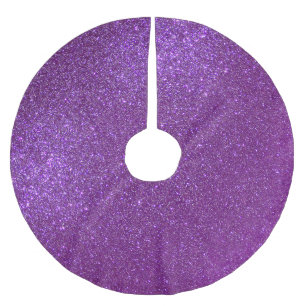 Jupon De Sapin En Polyester Brossé Girly Sparkly Royal Purple Parties scintillant
