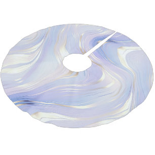 Jupon De Sapin En Polyester Brossé Glamour Lavande Or 