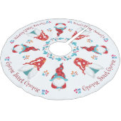 Jupon De Sapin En Polyester Brossé Gnome Sweet Gnome Mignet Moderne Simple Vacances E (Angle)