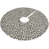 Jupon De Sapin En Polyester Brossé Gold Glam Black Leopard (Angle)