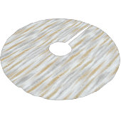 Jupon De Sapin En Polyester Brossé Gold Silver Christmas Celebration (Angle)