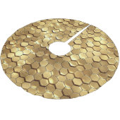 Jupon De Sapin En Polyester Brossé Golden Honeycomb 3D Render Texture (Angle)