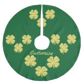 Jupon De Sapin En Polyester Brossé Golden Shamrocks Thunder_Cove (Devant)