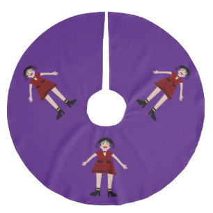 Jupon De Sapin En Polyester Brossé Gothique Halloween Vampire Lady