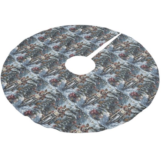 Jupon De Sapin En Polyester Brossé Grand chien Danse équitation moto Noël (Angle)