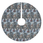 Jupon De Sapin En Polyester Brossé Grand chien Danse équitation moto Noël (Devant)