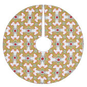 Jupon De Sapin En Polyester Brossé grand dane de noël (Devant)