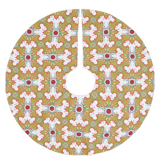 Jupon De Sapin En Polyester Brossé grand dane de noël (Devant)