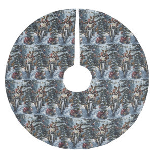 Jupon De Sapin En Polyester Brossé Grand Danois à moto Noël