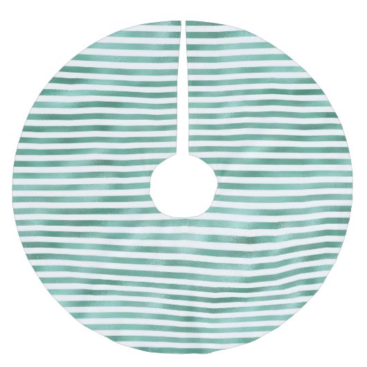 Jupon De Sapin En Polyester Brossé Grandes Blancs De Glam Vert (Devant)