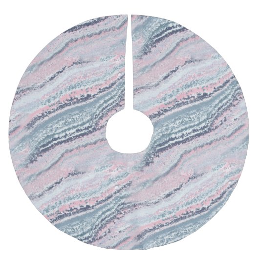 Jupon De Sapin En Polyester Brossé Granit rose bleu gris marbre ardoise pierre (Devant)