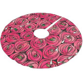 Jupon De Sapin En Polyester Brossé Graphique rose Art Nouveau Rennie Macintosh (Angle)