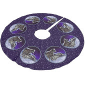 Jupon De Sapin En Polyester Brossé Gray Wolves (Angle)