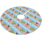 Jupon De Sapin En Polyester Brossé Great Dane Chien Valentine's Day Truck (Angle)