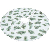 Jupon De Sapin En Polyester Brossé Green Christmas Pine Tree (Angle)