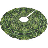 Jupon De Sapin En Polyester Brossé Green Decorative Holiday Tree Skirt (Angle)
