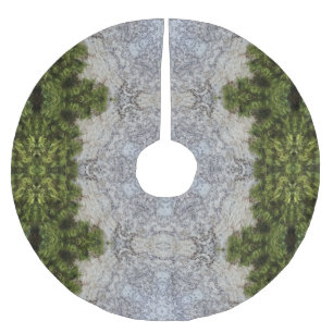 Jupon De Sapin En Polyester Brossé Green Moss & Earth Nature Art