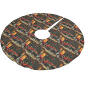 Jupon De Sapin En Polyester Brossé Greyhound Chig Festive de Noël (Angle)