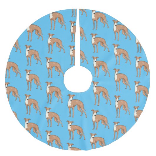 Jupon De Sapin En Polyester Brossé Greyhound dog (Devant)