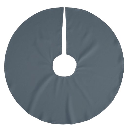 Jupon De Sapin En Polyester Brossé Gris Charbon (Devant)