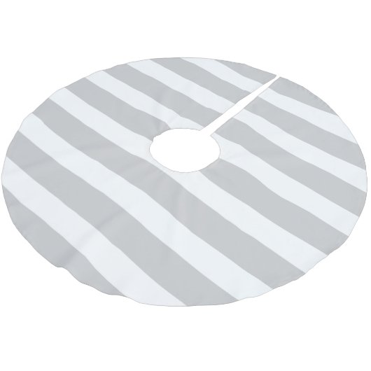 Jupon De Sapin En Polyester Brossé Gris - Gris - Bandes pointes (Angle)