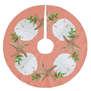 Jupon De Sapin En Polyester Brossé Gros Dollars De Sable D'Épée Jupe D'Arbre Feuille