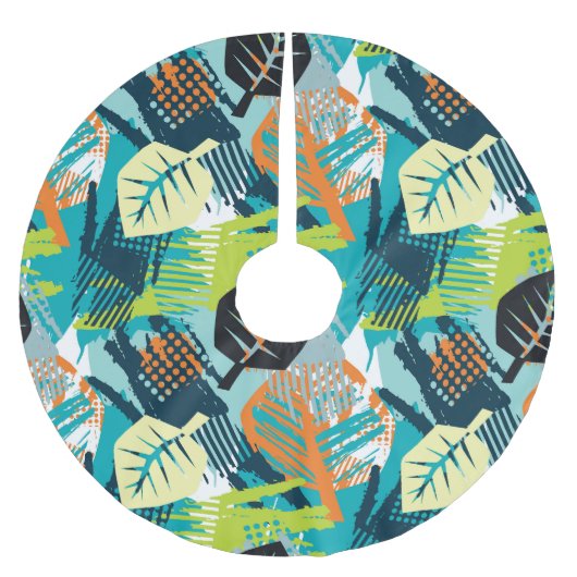 Jupon De Sapin En Polyester Brossé Grunge Abstrait : Surface Robuste Sans Fil. (Devant)