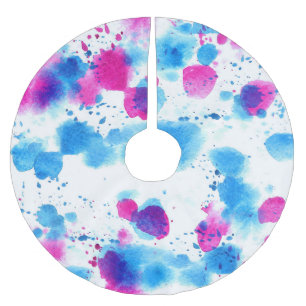 Jupon De Sapin En Polyester Brossé Grunge Taches Aquarelle Texture