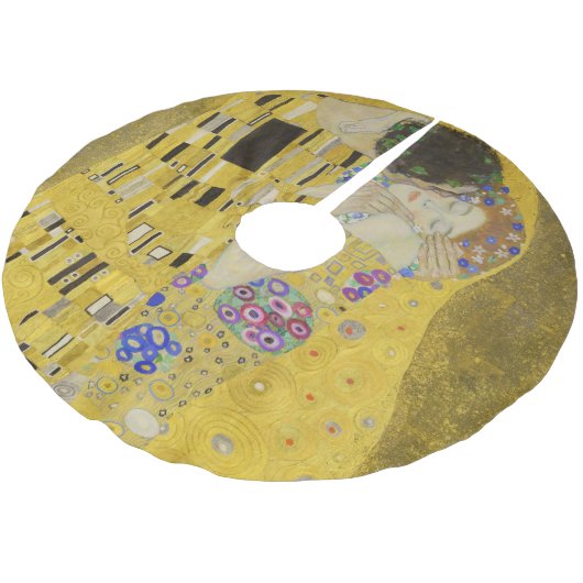 Jupon De Sapin En Polyester Brossé Gustav Klimt - Le baiser (Angle)