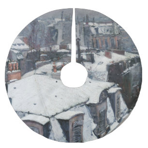 Jupon De Sapin En Polyester Brossé Gustave Caillebotte - Toits sous la neige