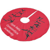 Jupon De Sapin En Polyester Brossé Gymnastique Académie Skirt Arbre de Noël (Angle)