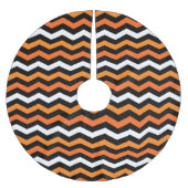 Jupon De Sapin En Polyester Brossé Halloween Chevron Stripe (Devant)