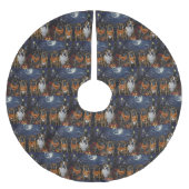 Jupon De Sapin En Polyester Brossé Halloween Éffrayant (Devant)