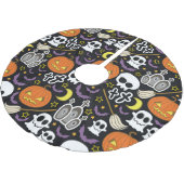 Jupon De Sapin En Polyester Brossé Halloween éffrayant : Conception Arrière - plan à (Angle)