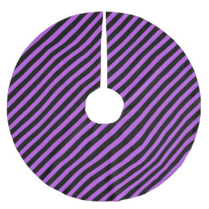 Jupon De Sapin En Polyester Brossé Halloween Poison violet et noir
