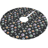 Jupon De Sapin En Polyester Brossé Halloween Zombie Bloodshot Eyeball (Angle)
