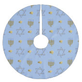 Jupon De Sapin En Polyester Brossé Hanoukka Bush (Devant)