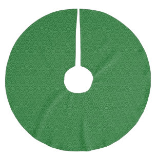 Jupon De Sapin En Polyester Brossé Hexagones verts imbriqués