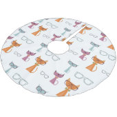 Jupon De Sapin En Polyester Brossé Hip Cats Noël (Angle)