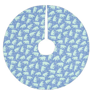 Jupon De Sapin En Polyester Brossé Hiver de l'ours polaire