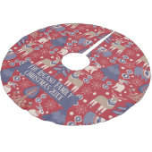 Jupon De Sapin En Polyester Brossé Hiver forestier scandinave Personnalisé (Angle)