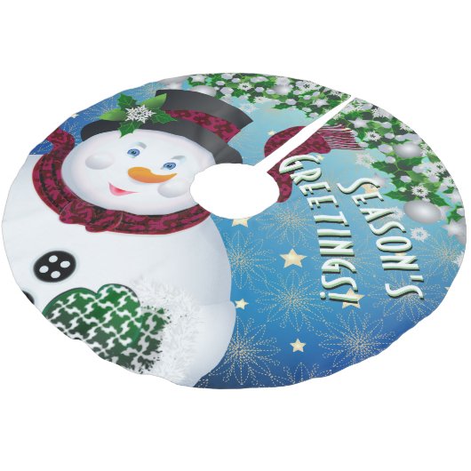 Jupon De Sapin En Polyester Brossé Holiday (Angle)