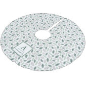 Jupon De Sapin En Polyester Brossé Holly et Pine | Monogramme (Angle)