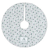 Jupon De Sapin En Polyester Brossé Holly et Pine | Monogramme (Devant)