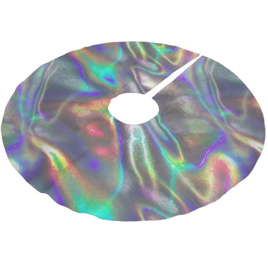 Jupon De Sapin En Polyester Brossé holographique (Angle)